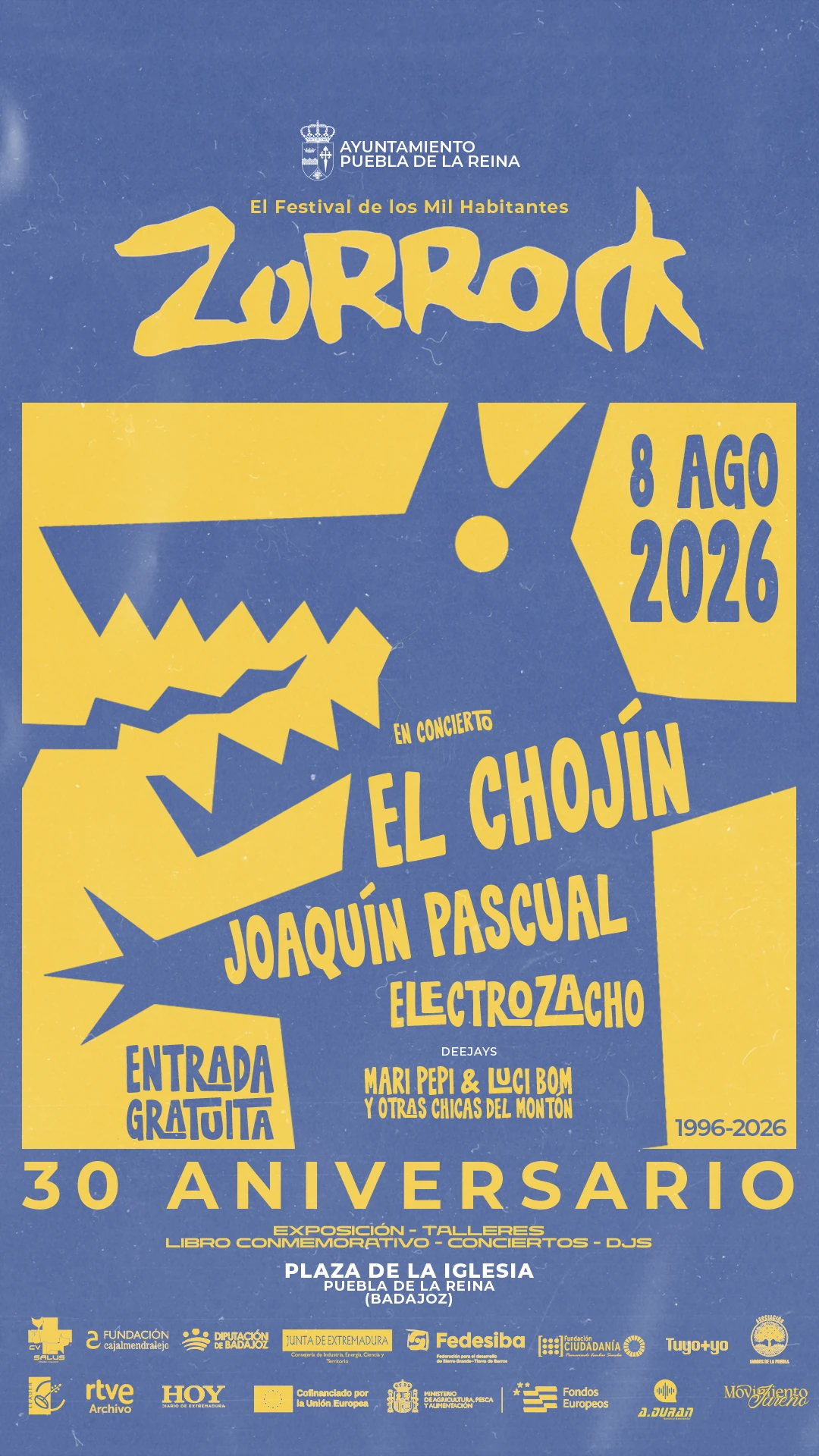 Cartel oficial de ZoRRock 30 Aniversario